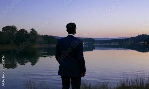 Wallpaper Mural man on the lake Torontodigital.ca