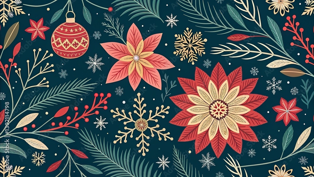 Seamless Whimsical leaves and floral tendrils on a soft backdrop. Seamless Whimsical leaves and floral tendrils on a soft backdrop.