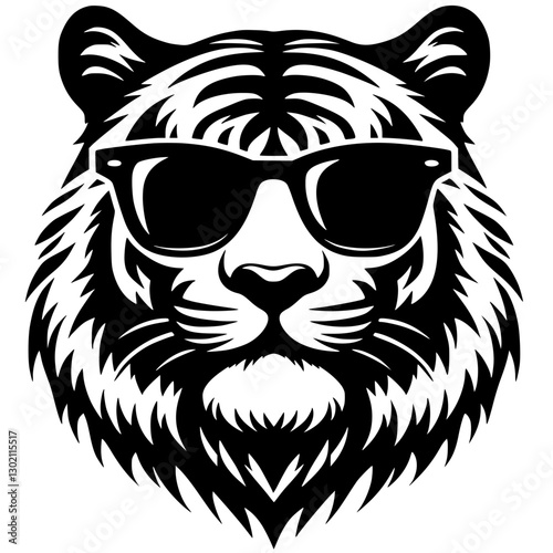 Cool tiger portrait