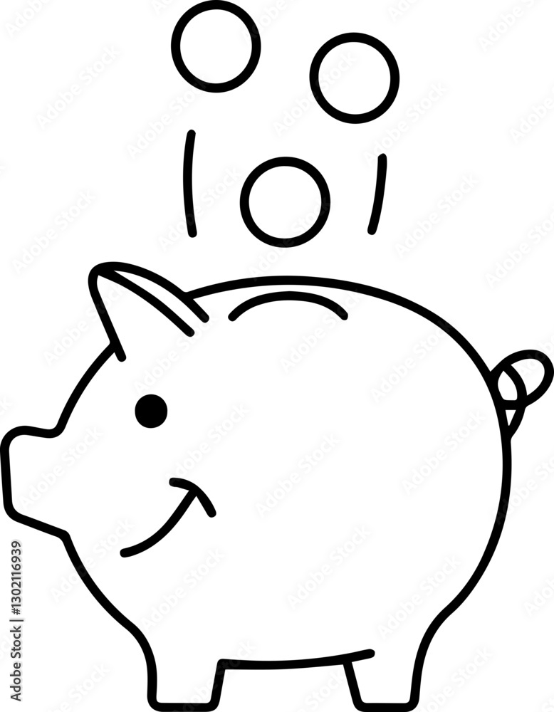 Startup founder concept Piggy bank with coins dropping into it, symbolizing savings and finance. Startup founder concept Piggy bank with coins dropping into it, symbolizing savings and finance.