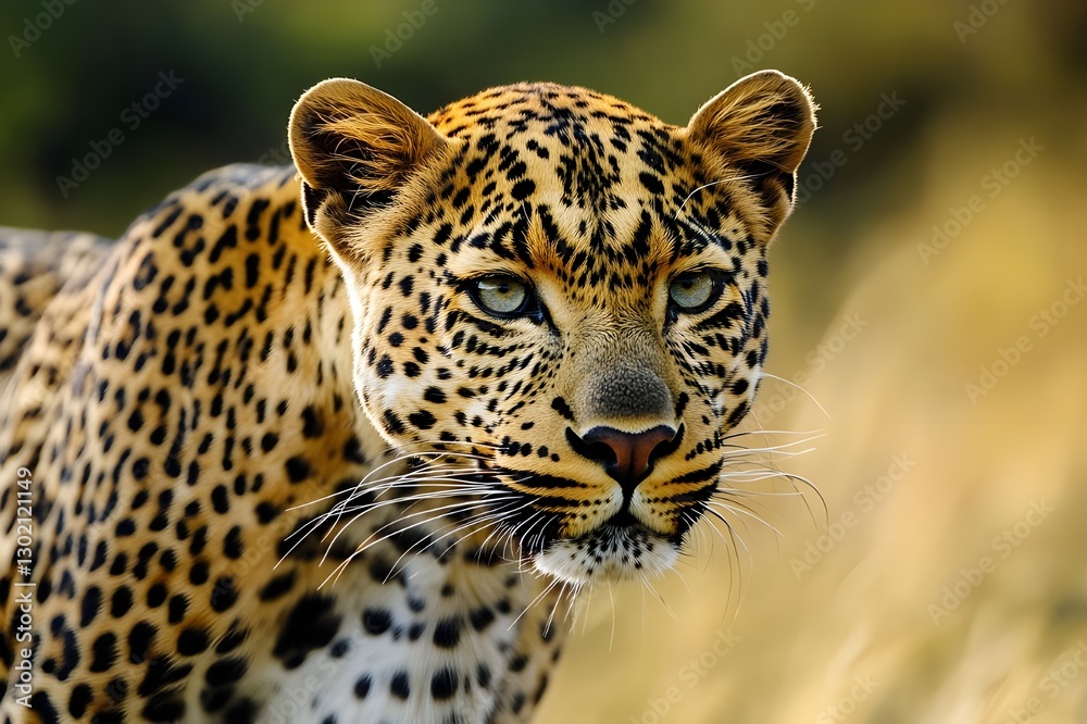 Obraz premium Star Tiger With its skin filled with round patterns and contrasting colors, natural beauty is full of mystery. Every step is agility, reflecting strength and elegance in one body