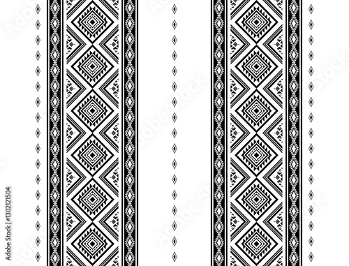 Geometric ethnic oriental seamless pattern traditional Design for background,carpet,wallpaper.clothing,wrapping,Batik fabric,Vector illustration.embroidery style, sadu