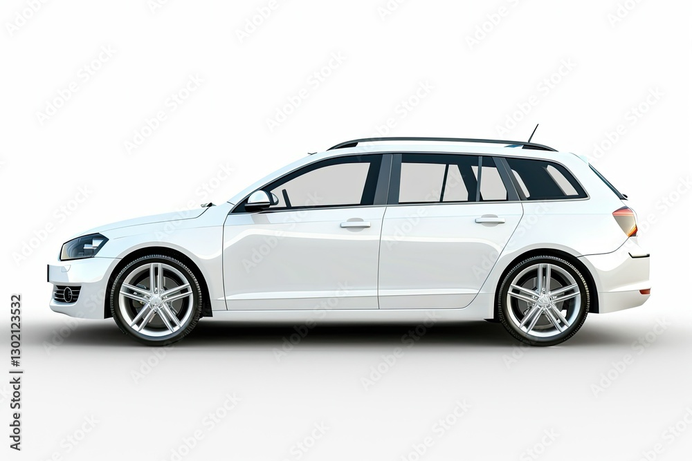 High Definition Visual of Commercial Car Mockup 3D Render on White Background Realistic Render High Definition Visual of Commercial Car Mockup 3D Render on White Background Realistic Render