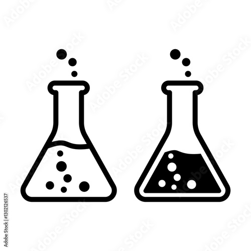 laboratory Chemistry Chemical flask icon vector design symbol templates