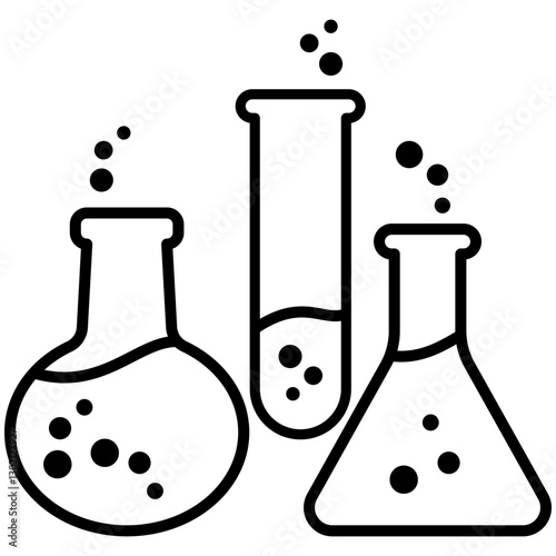 laboratory Chemistry Chemical flask icon vector design symbol templates