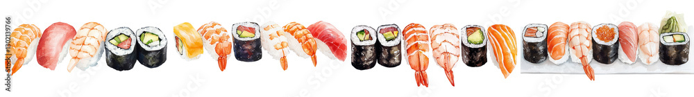 Assortment of Authentic Japanese Sushi Dishes Artfully Arranged on a Plate Showcasing the Diverse Flavors and Textures of Traditional and Contemporary Sushi Offerings Assortment of Authentic Japanese Sushi Dishes Artfully Arranged on a Plate Showcasing the Diverse Flavors and Textures of Traditional and Contemporary Sushi Offerings