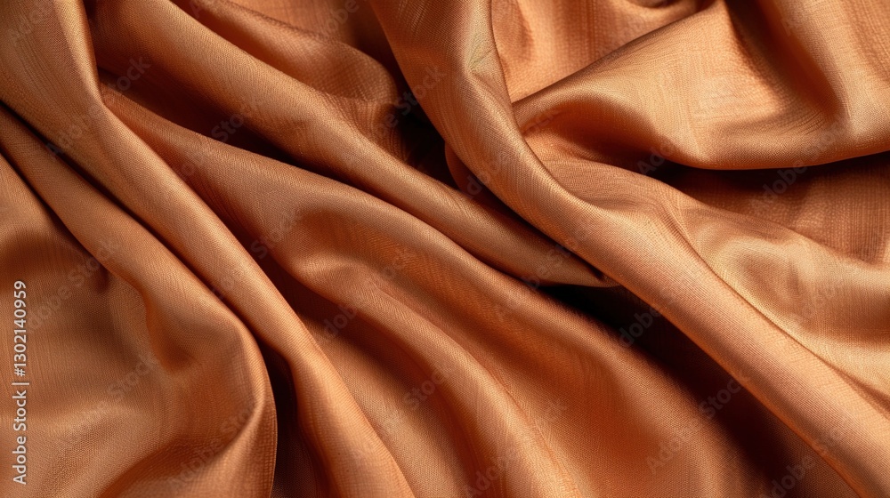 Obraz premium A texture background featuring brown linen canvas fabric, presenting a rustic and natural aesthetic. The brown hue of the linen canvas gives a warm and cozy feeling, and the visible fabric texture add