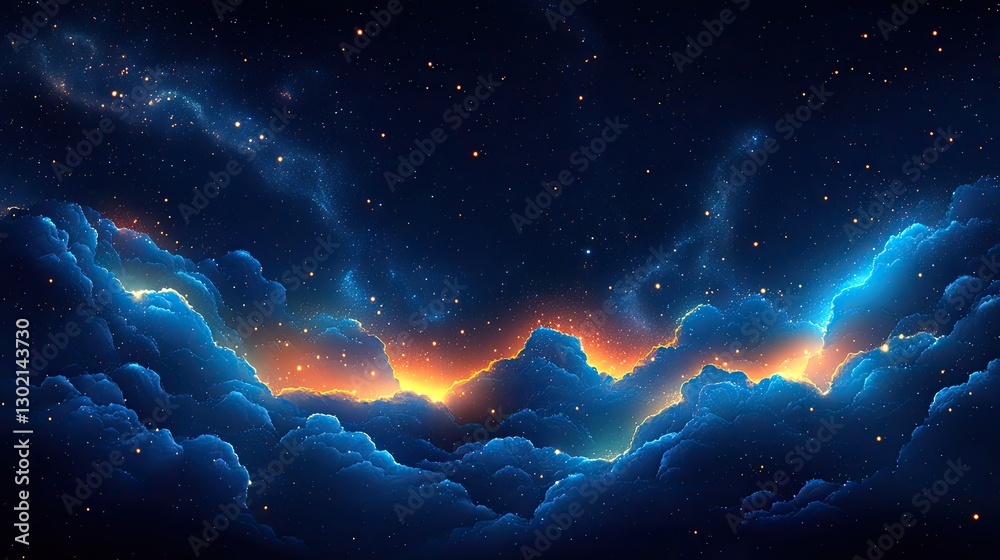 Obraz premium Cosmic Cloudscape