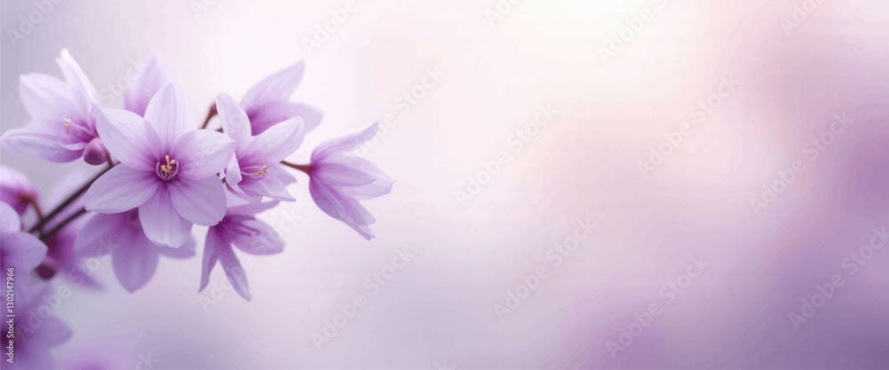 Pastel Purple Ipheion Uniflorum Flowers on Blurry Background Pastel Purple Ipheion Uniflorum Flowers on Blurry Background