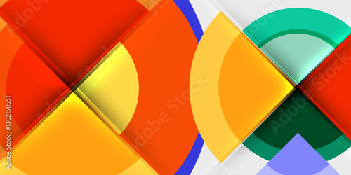 Target circle geometric abstract shapes. Vector Illustration For Wallpaper, Banner, Background, Card, Book Illustration, landing page
