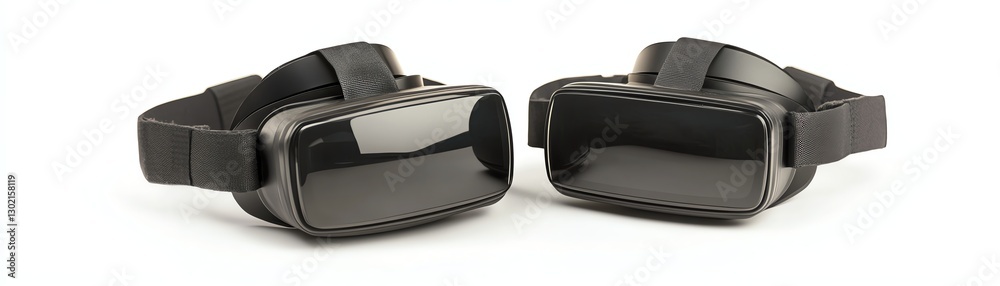 Virtual reality goggles, white isolated background. Virtual reality goggles, white isolated background.