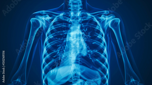 Normal human chest xray image.