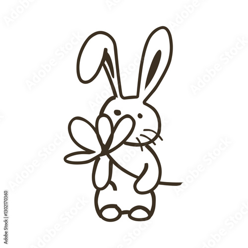Icon of a rabbit, eastern days