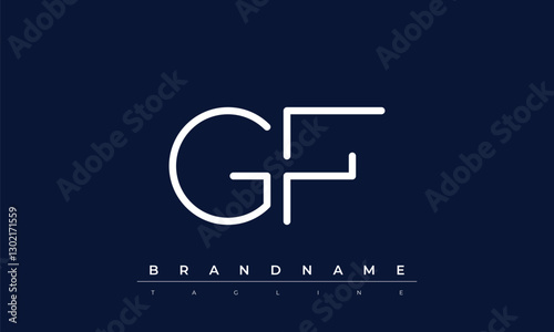 G, F logo design. GF  creative Monogram Logo. This logo design is the process of creating a visual symbol that represents a brand, company, or individual.