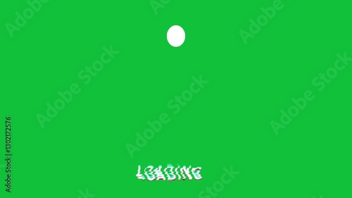 Loading Animation Green Screen Video. Perfect for displaying time-based transitions such as loading or downloading.