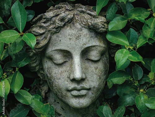 Green leafed bust