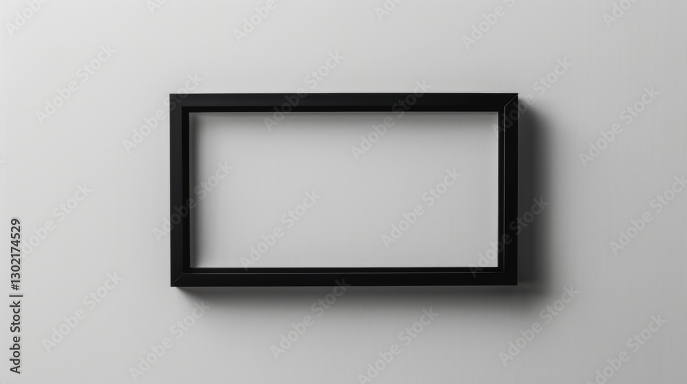 Sophisticated Black Rectangular Photo Frame Template for Timeless Pictures Sophisticated Black Rectangular Photo Frame Template for Timeless Pictures