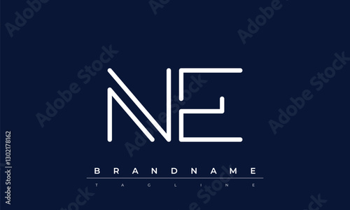 N, E logo design. NE  creative Monogram Logo. This logo design is the process of creating a visual symbol that represents a brand, company, or individual.