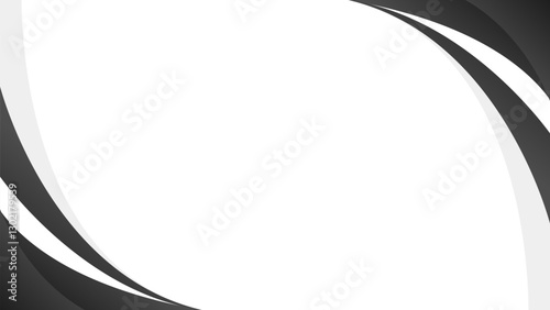 Abstract black and white curve background. Modern vector wallpaper. Suitable for banners, templates, sales, ads, events, business cards, covers, presentations, web, and pages