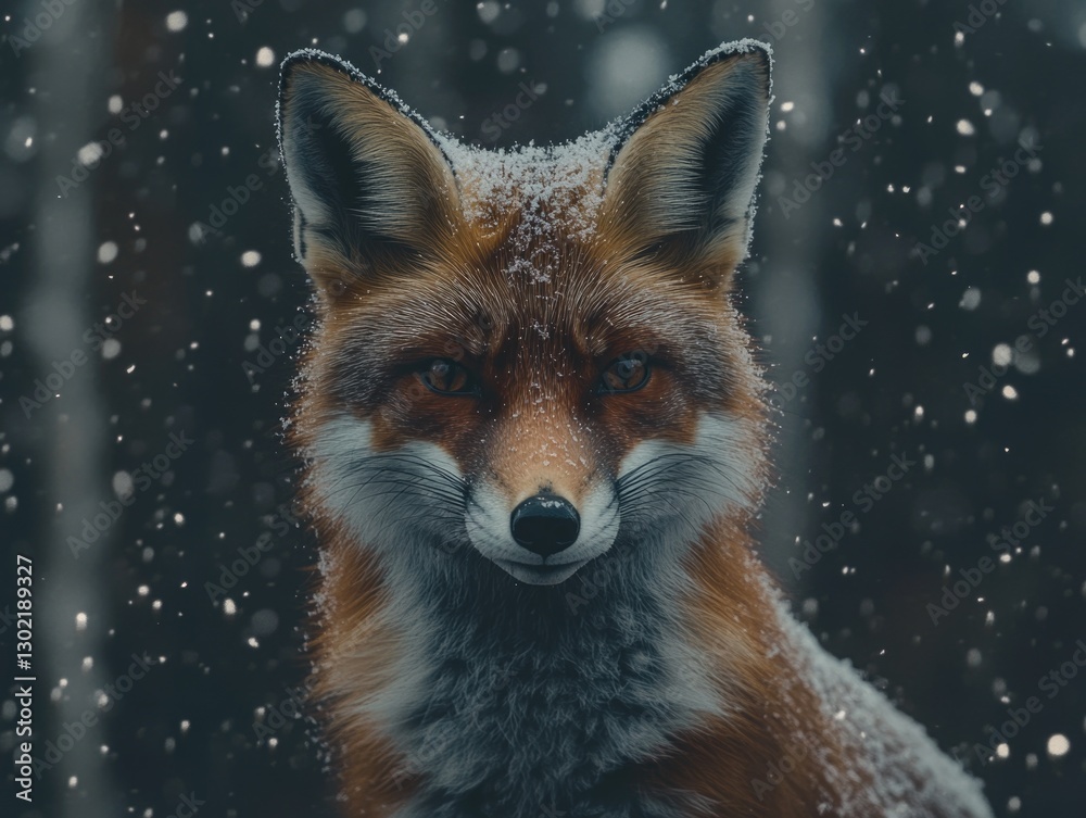 Obraz premium Red Fox in Snow