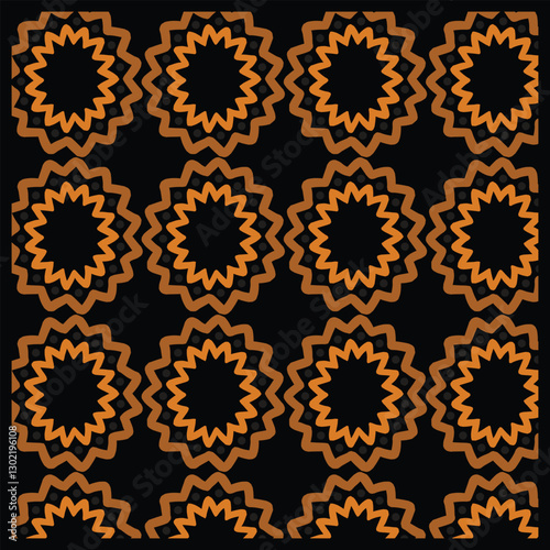 seamless pattern with golden stars