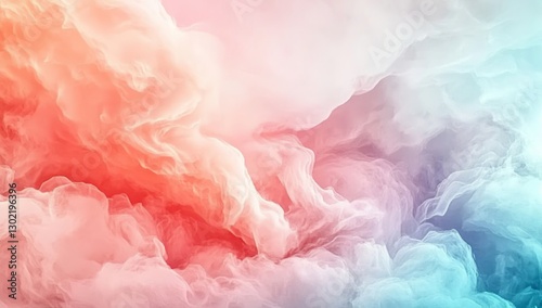 Abstract background with soft waves of pastel colors. Pastel abstract liquid blurred background with copy space.