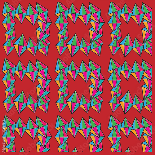 abstract geometric seamless pattern