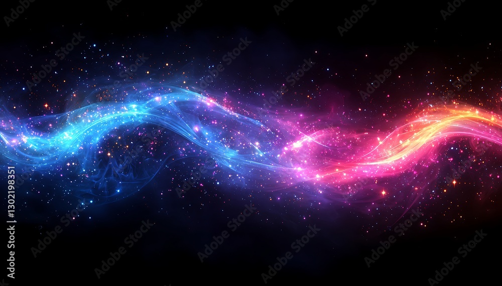 Fototapeta premium Cosmic swirling energy flow