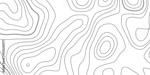 Topographic map background geographic line map with elevation assignments. Modern design with White background with topographic wavy pattern design.paper texture Imitation of a geographical map shades