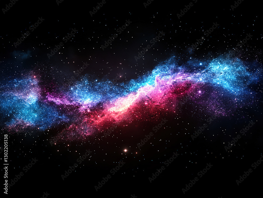 Obraz premium Black background with a mesmerizing starry night sky