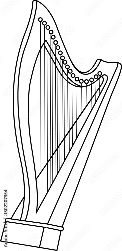 Obraz premium Musical Instrument Illustration