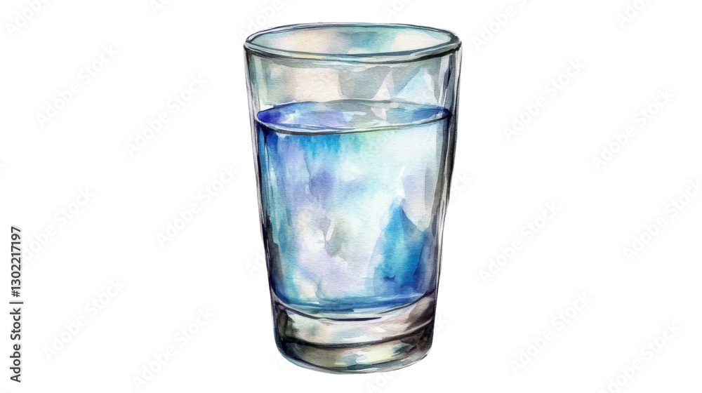 glass of water isolated on white background glass of water isolated on white background