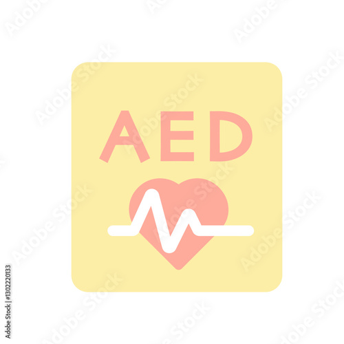 AED　アイコン　イラスト