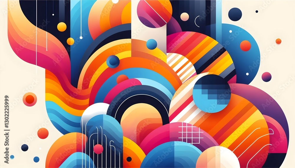 Obraz premium Ultra HD abstract background with colorful shapes and versatile design for creative use