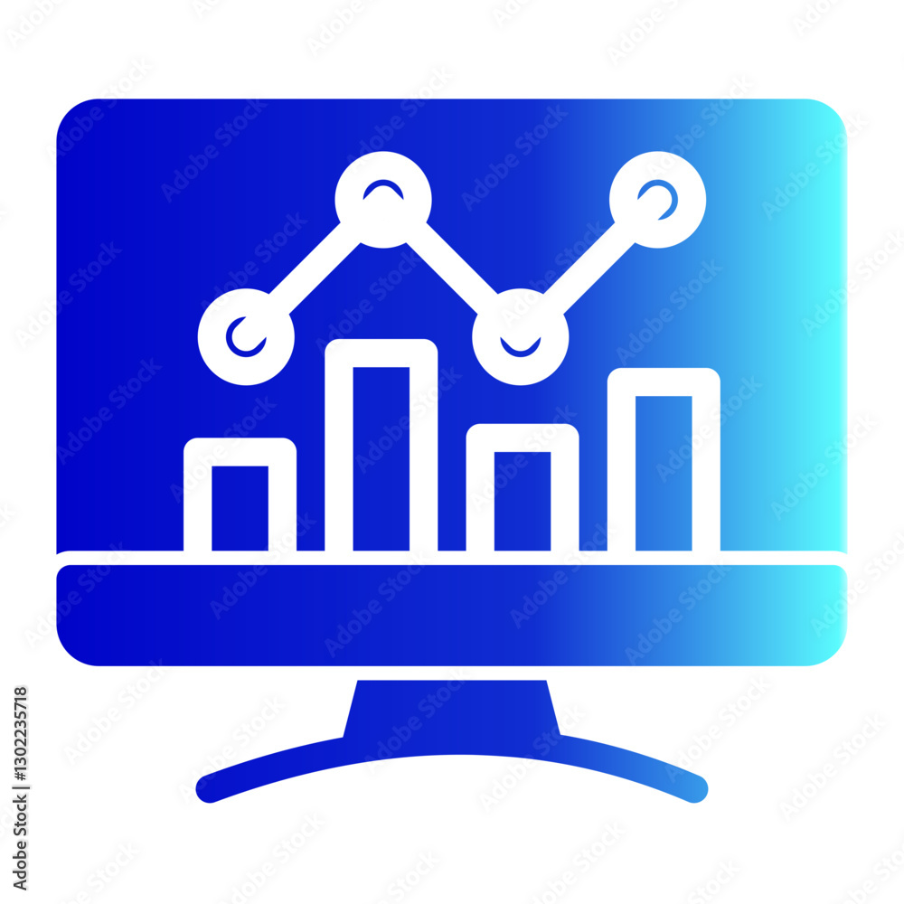 statistics Icon Solid Gradient Style statistics Icon Solid Gradient Style