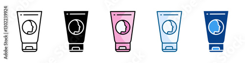 Face Wash Icon Set Multiple Style Collection
