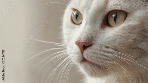 A whimsical illustration of a kucing, a traditional East Asian style cat, with an adorable oyen gemoy expression, featuring large, round eyes, a small nose, and a sweet smiling face, showcasing its ge