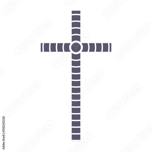 Christian crosses icon design. Religion concept illustration