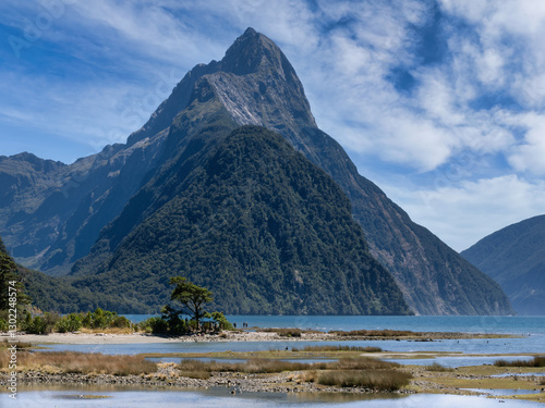 Mitre Peak at Milford Sound, New Zealand