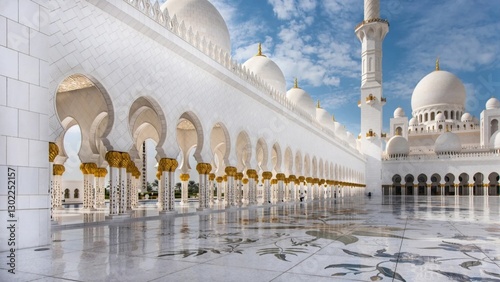 mosque in abu dhabi united arab emirates