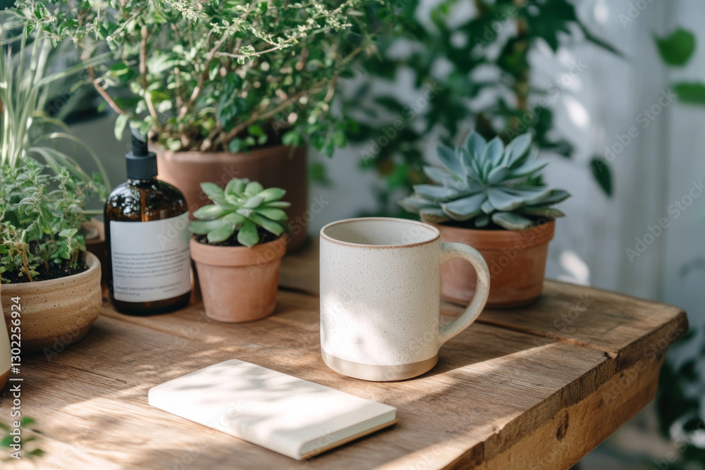 Fototapeta premium A minimalist flat-lay