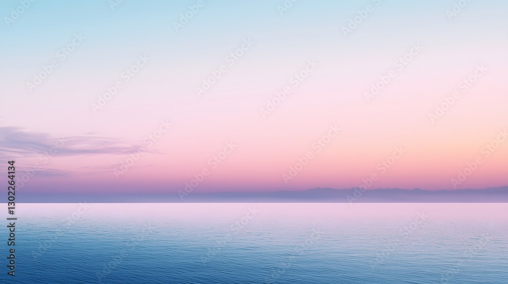 Obraz premium 2. A subtle gradient blending cool blue and soft lavender tones to create a sense of calm and relaxation