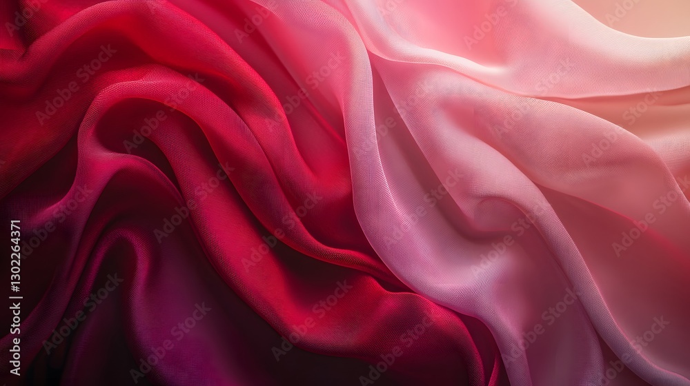 Obraz premium 6. A sophisticated gradient with smooth transitions from rich burgundy to soft rose, ideal for an elegant mood