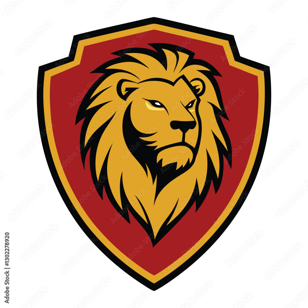 Obraz premium Head lion logo design Vector