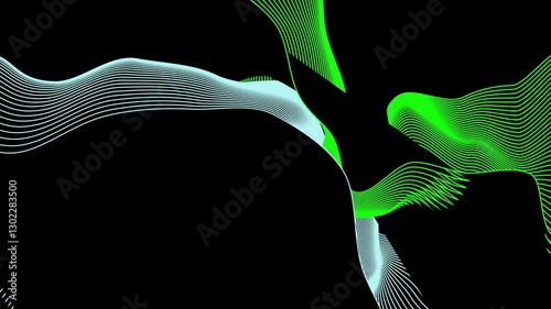 Dynamic grey lines forming beautiful abstract background.
