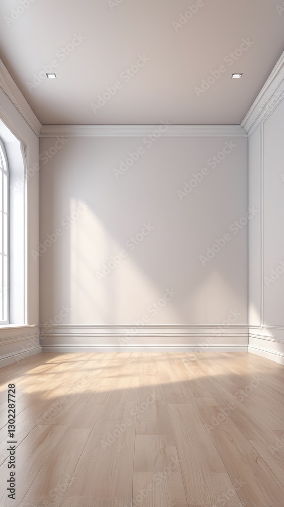 Obraz premium Empty room with Wall Background. illustration