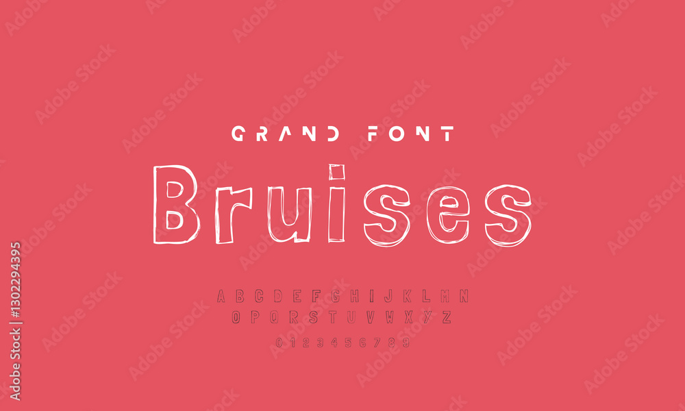 Vector Illustration Playful Handmade Typography. Font For Kids And Games Vector Illustration Playful Handmade Typography. Font For Kids And Games