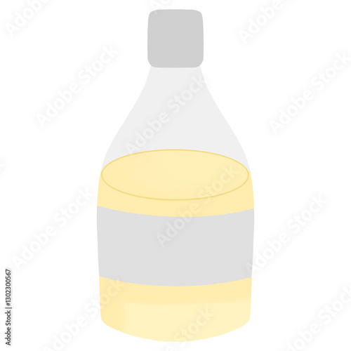 Perfume bottle on transparent background
