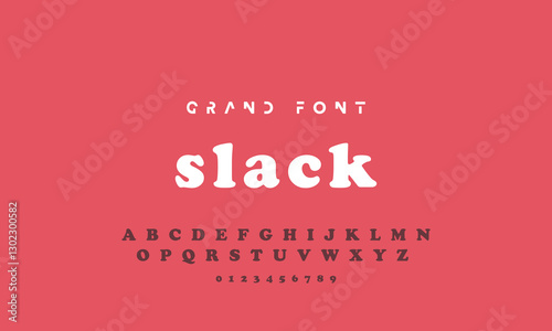 Vector of modern comical font and alphabet. Playful style font design, colorful childish alphabet, letters and numbers vector illustration