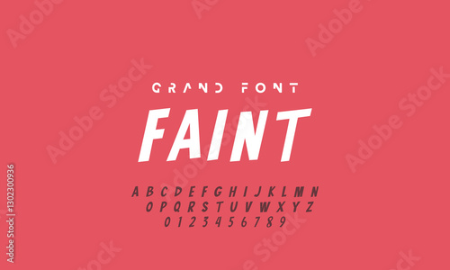 Vector of modern comical font and alphabet. Playful style font design, colorful childish alphabet, letters and numbers vector illustration